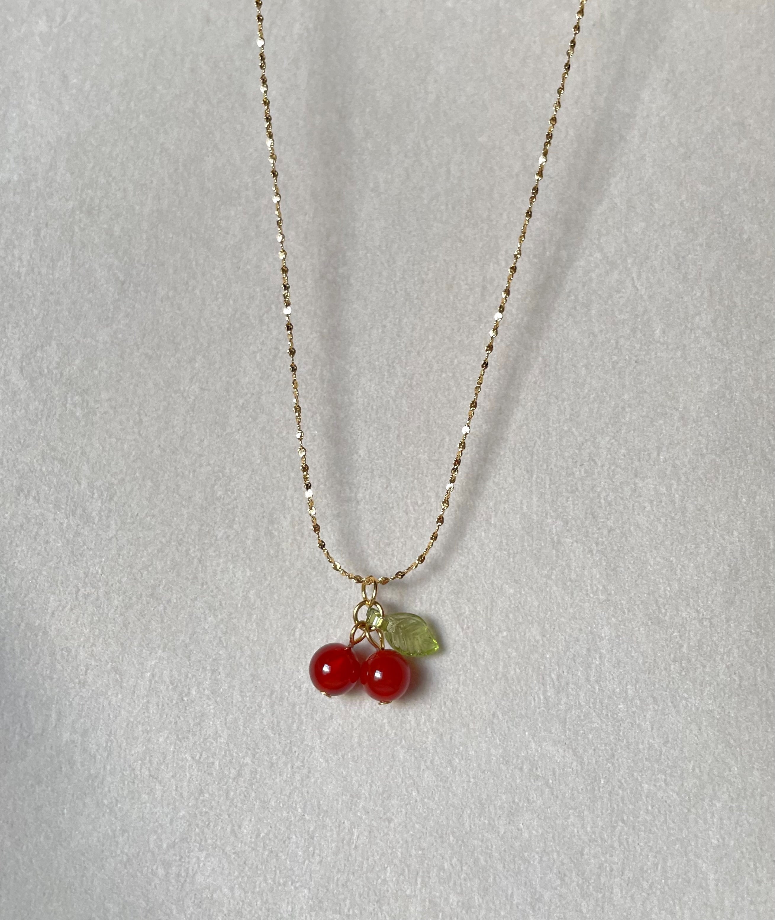 Red Cherry Necklace – J&D Wonders